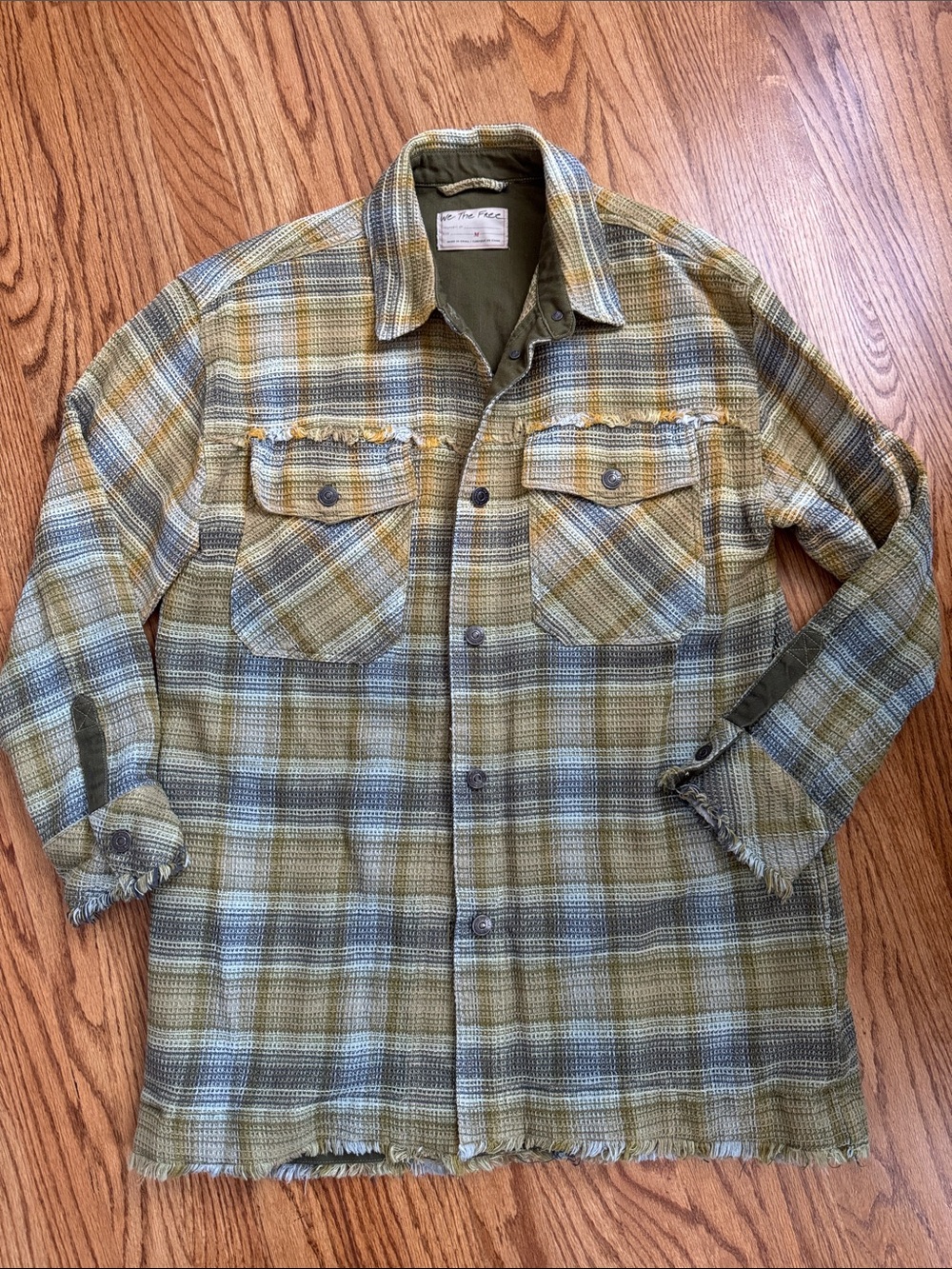 WE THE FREE Plaid Lightweight Shacket